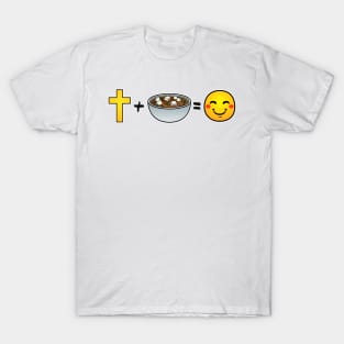 Christ plus Miso Soup equals happiness T-Shirt